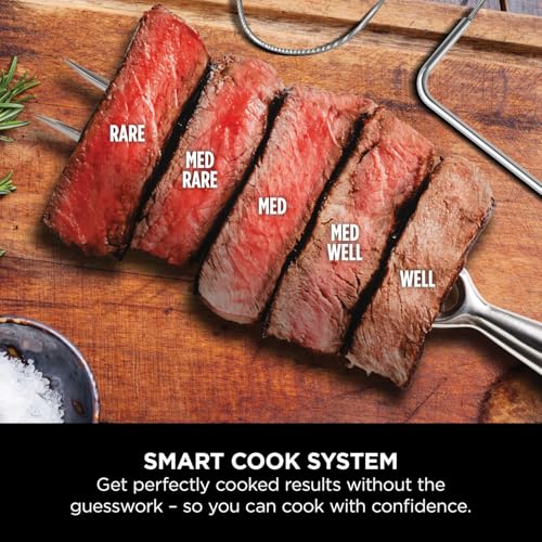 Ninja Woodfire Pro Connect XL Electric BBQ Grill, Blue & Black OG901UKAMZ