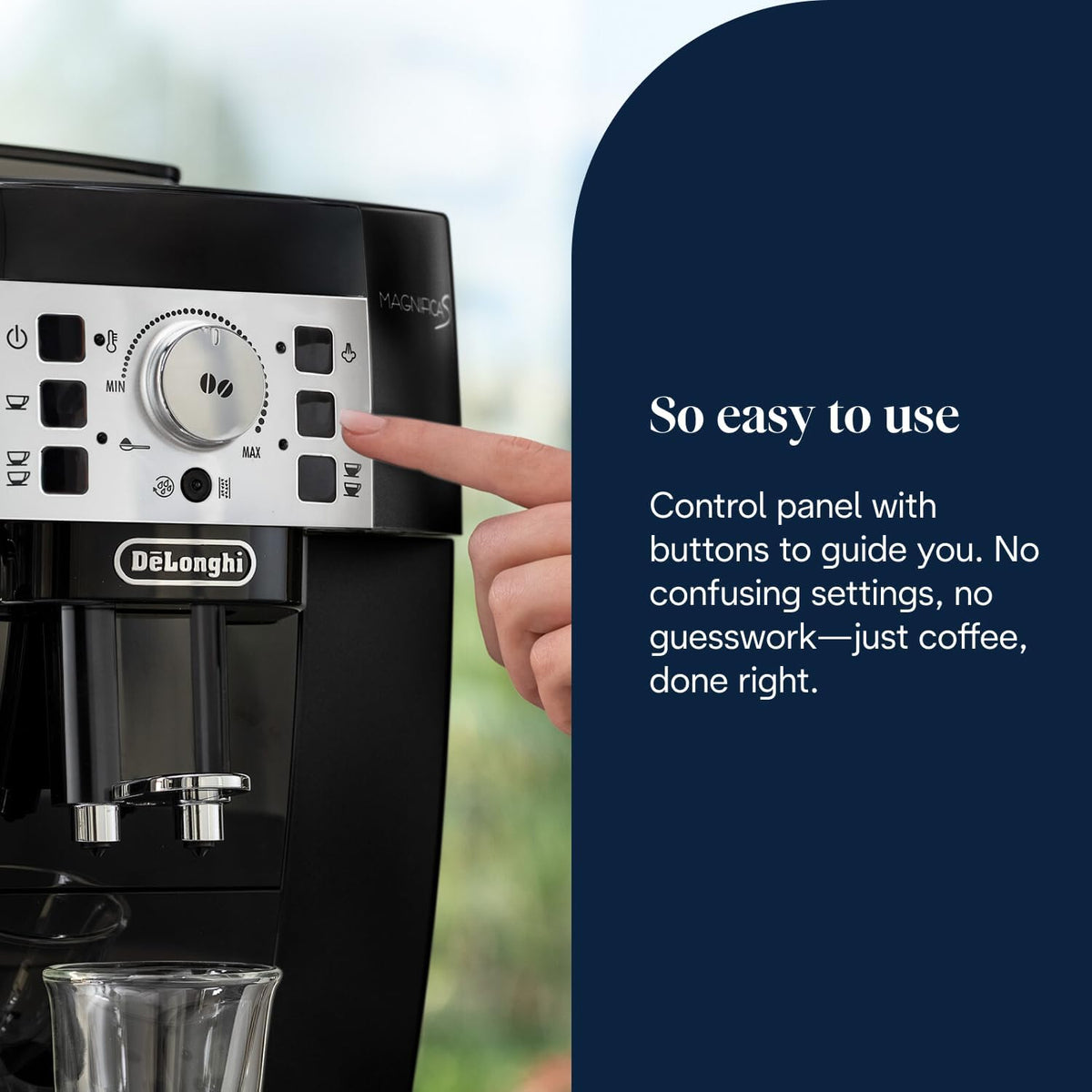De'Longhi Magnifica S - Automatic Coffee Machine 2 Drinks Black
