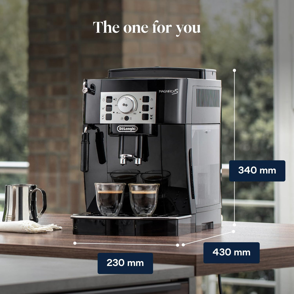 De'Longhi Magnifica S - Automatic Coffee Machine 2 Drinks Black