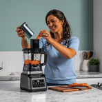 Ninja 3-in-1 Food Processor & Blender with Auto-iQ, Black BN800UK